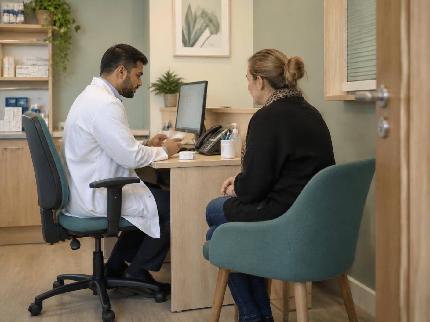 A private consultation at Millfield Pharmacy